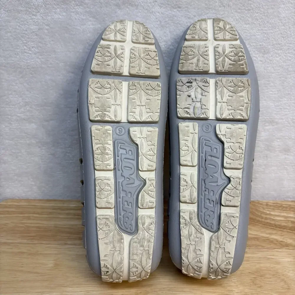 Floafers Loafer Water Shoes Mens Country Club Driver Gray Slip On Loafer Size 9